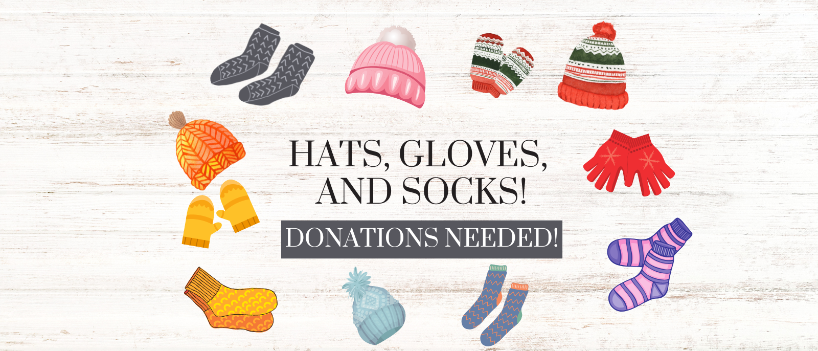 Hats Gloves And Socks Drive Three Rivers College