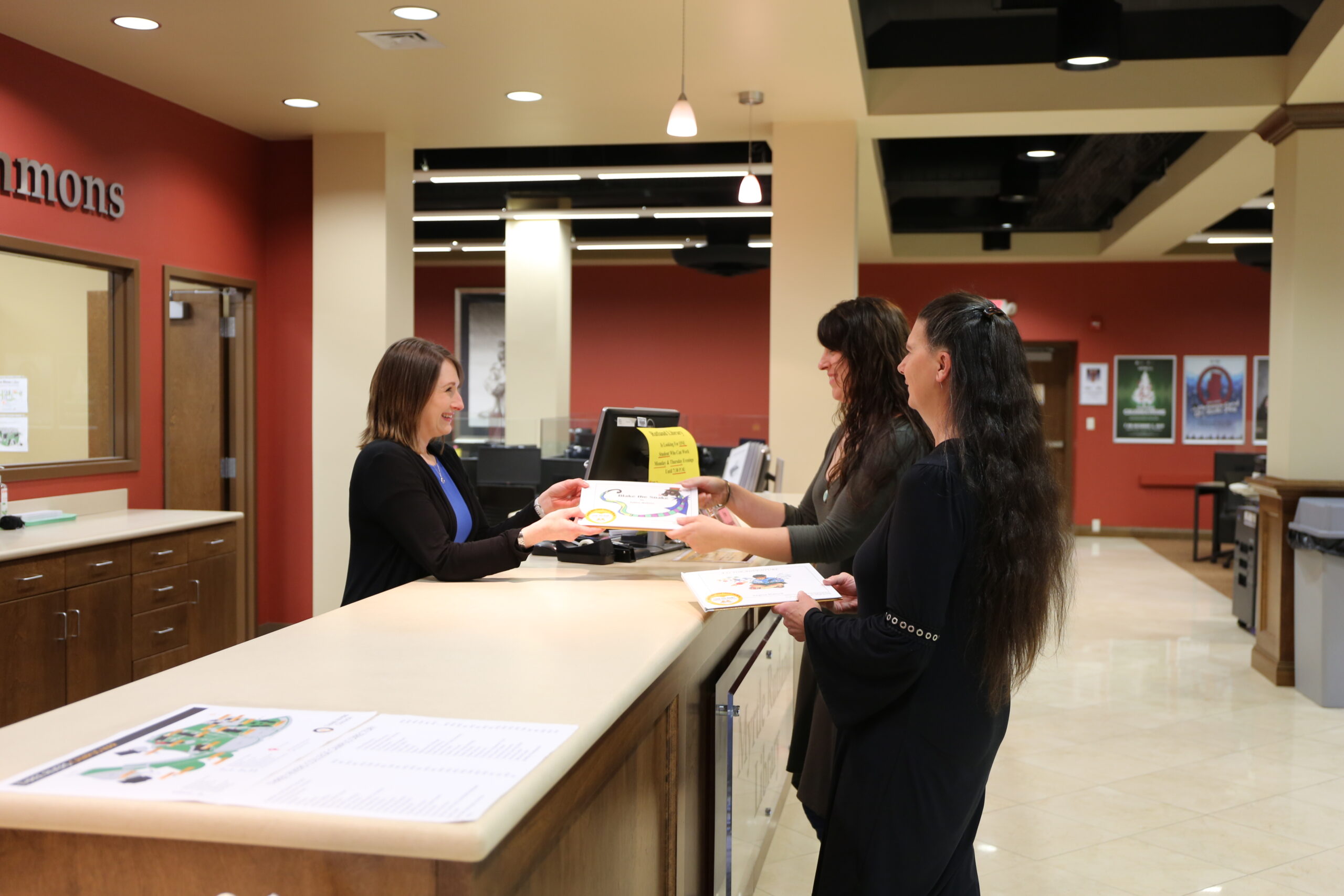 a group of women in an office
