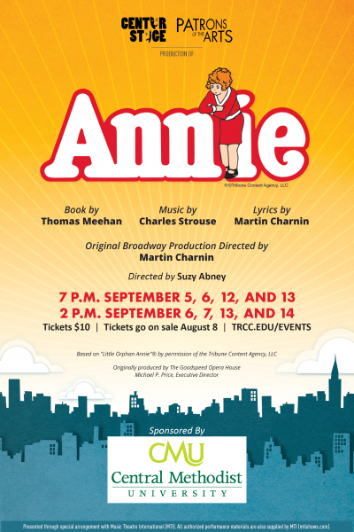 Music poster for the production of Anie