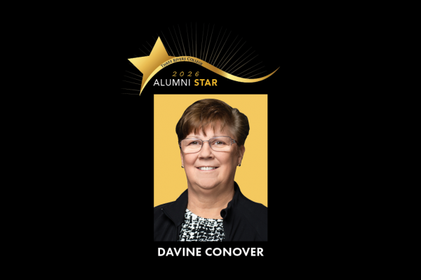 Three Rivers College honors alumnus Davine Conover with Alumni Star award