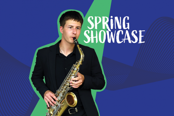 man playing the saxophone