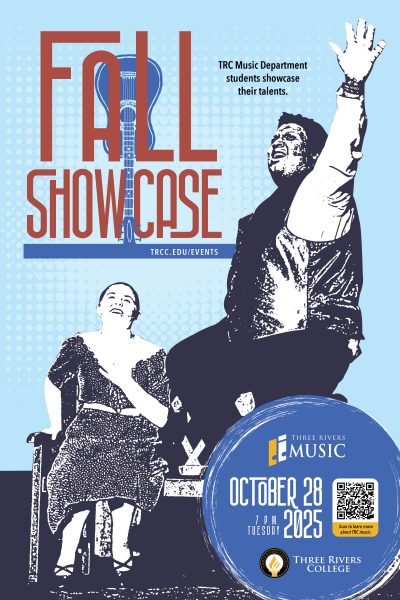 music poster with blue theme featuring a duet between a boy and a girl